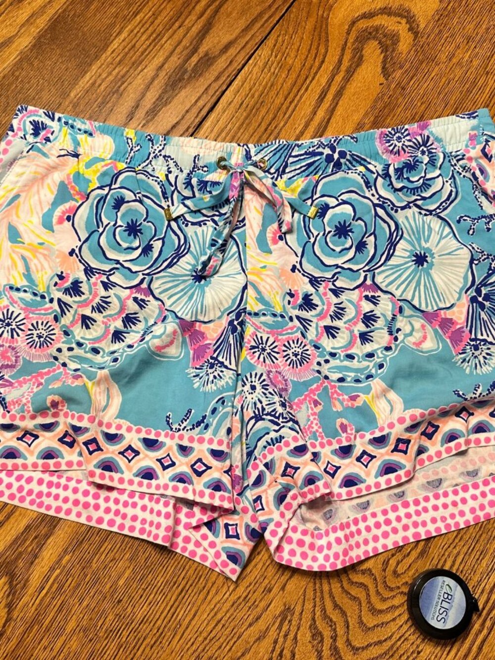 Lilly Pulitzer Floral Print Women's Shorts, Multicolor, Cotton Size 12